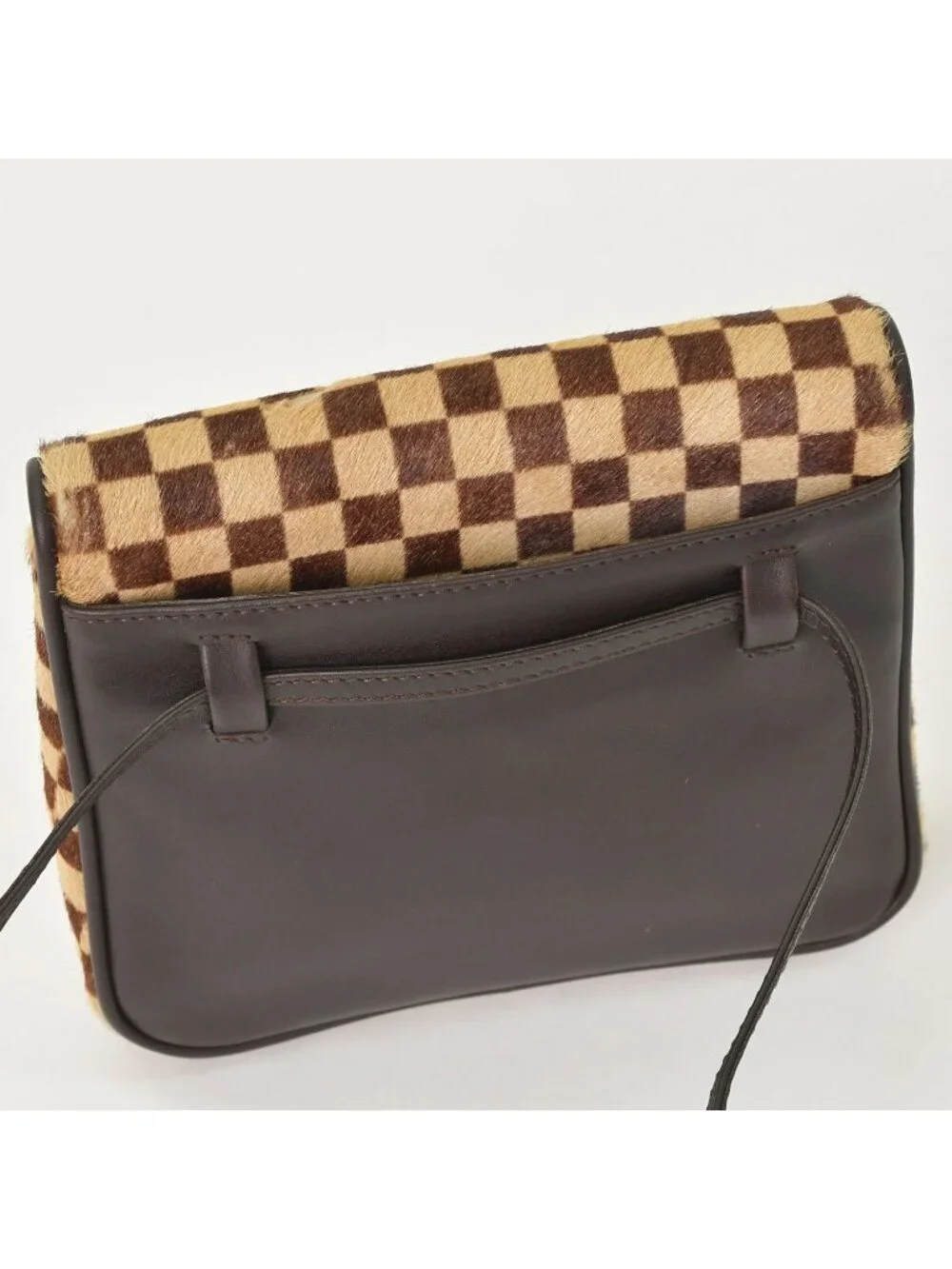 Louis Vuitton Damier Sauvage Gazelle Cross Calf Hair Brown Crossbody